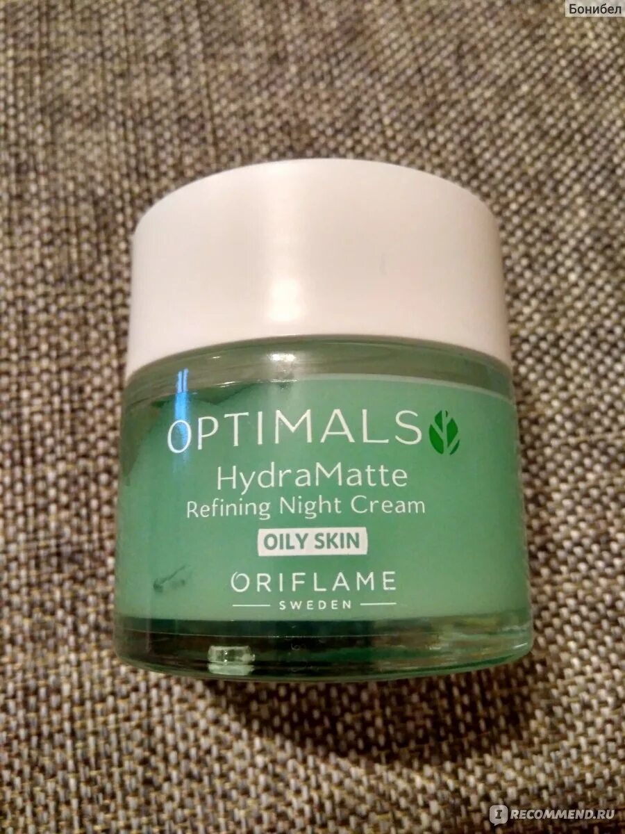 Крем для жирной кожи фото Матирующий ночной крем для жирной кожи Oriflame Optimals Hydra - "Матирующий ноч