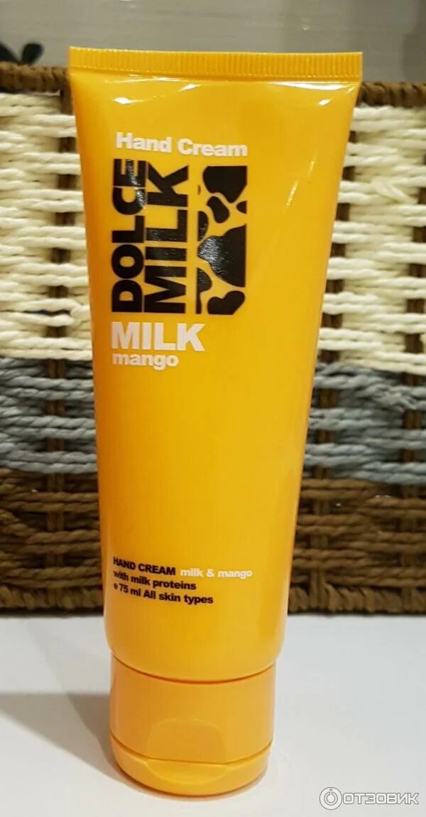 Крем дольче милк фото Отзыв о Увлажняющий крем для рук Dolce Milk "Молоко и манго" приятный аромат