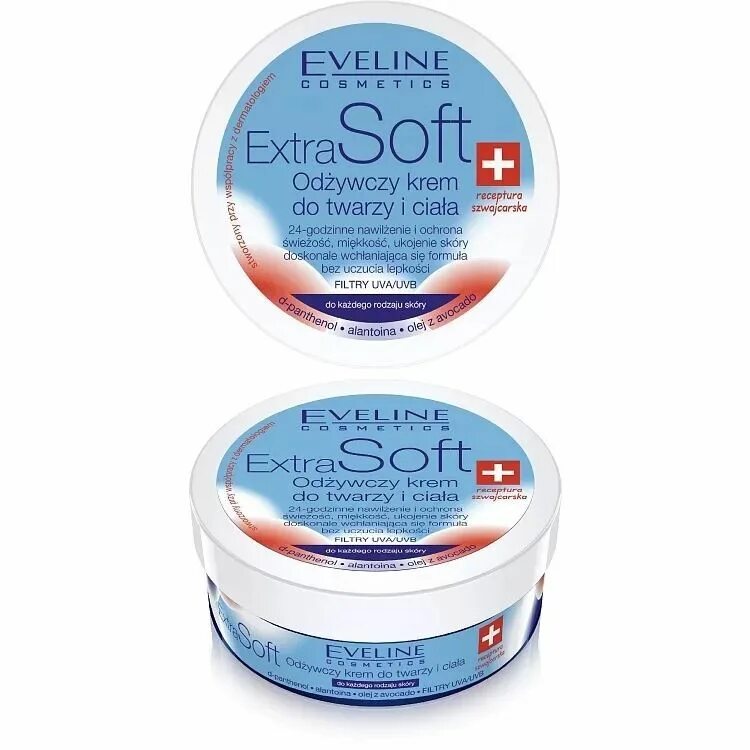 Крем эвелин фото Eveline Extra Soft Питательный крем для кожи лица и тела 200 мл