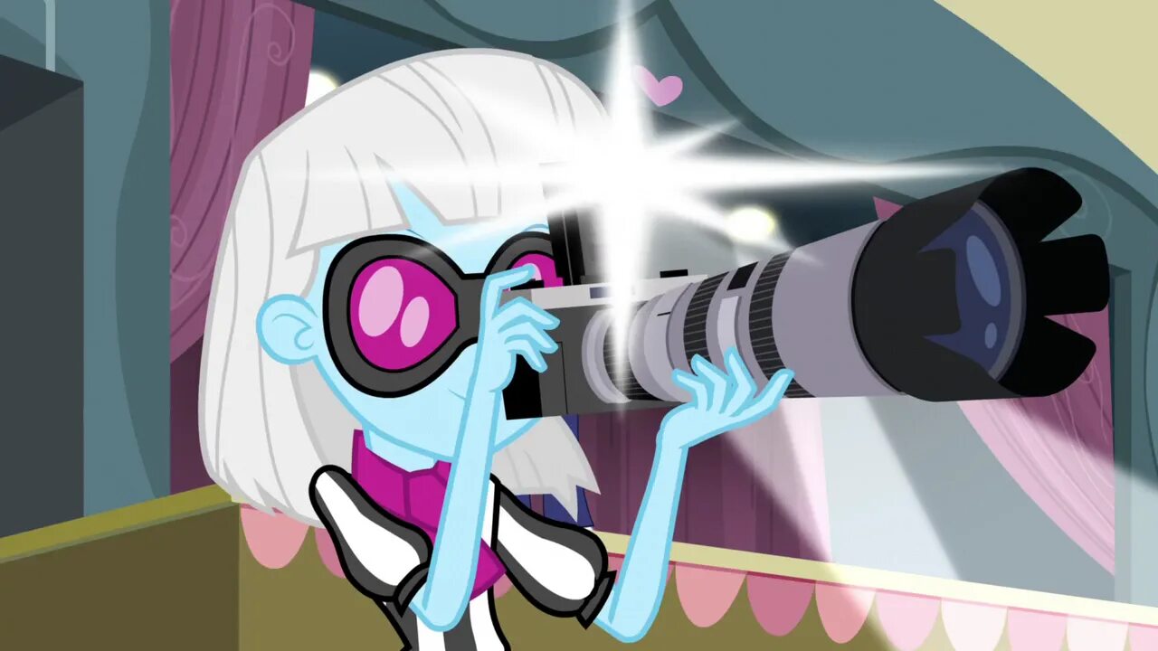 Крем фото финиш #1199176 - safe, screencap, photo finish, equestria girls, g4, camera, clothes, 