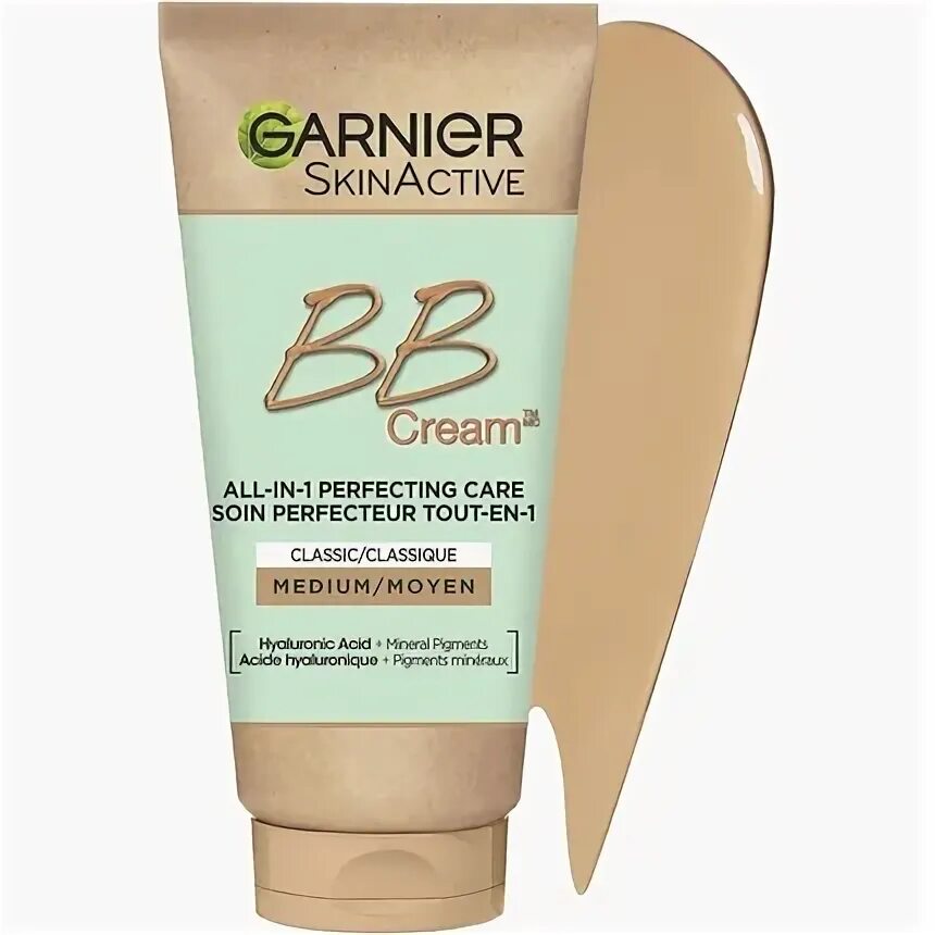 Крем гарньер фото Skin Naturals Bb Cream Medium The Classic Miracle Skin Perfector 5-в-1, Garnier 