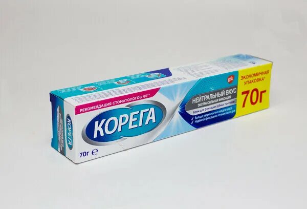 Крем корега фото Корега крем д/фикс зуб протезов Нейтрал вкус 70г - купить в интернет-магазине по
