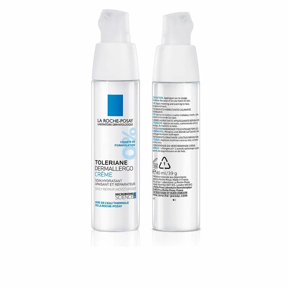 Крем ля рош фото Увлажняющий крем для ухода за лицом Toleriane dermalergo cream La roche posay, 4