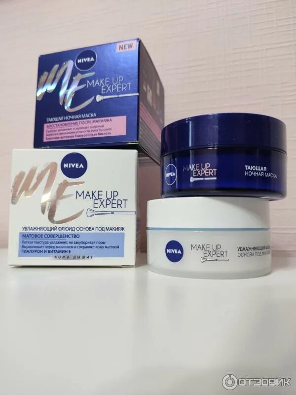 Крем макияж основа Отзыв о Набор косметики Nivea Make Up Expert "Увлажняющий флюид-основа под макия