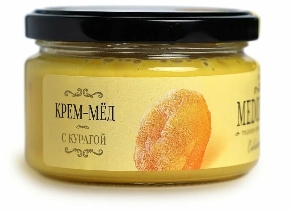 Крем мед фото Крем-мед Medolubov с курагой - Мед и продукты пчеловодства - купить по выгодной 