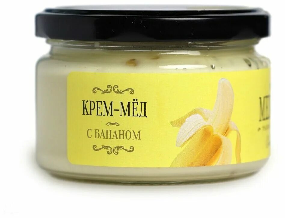 Крем мед фото Крем-мед Medolubov с бананом - Мед и продукты пчеловодства - купить по выгодной 