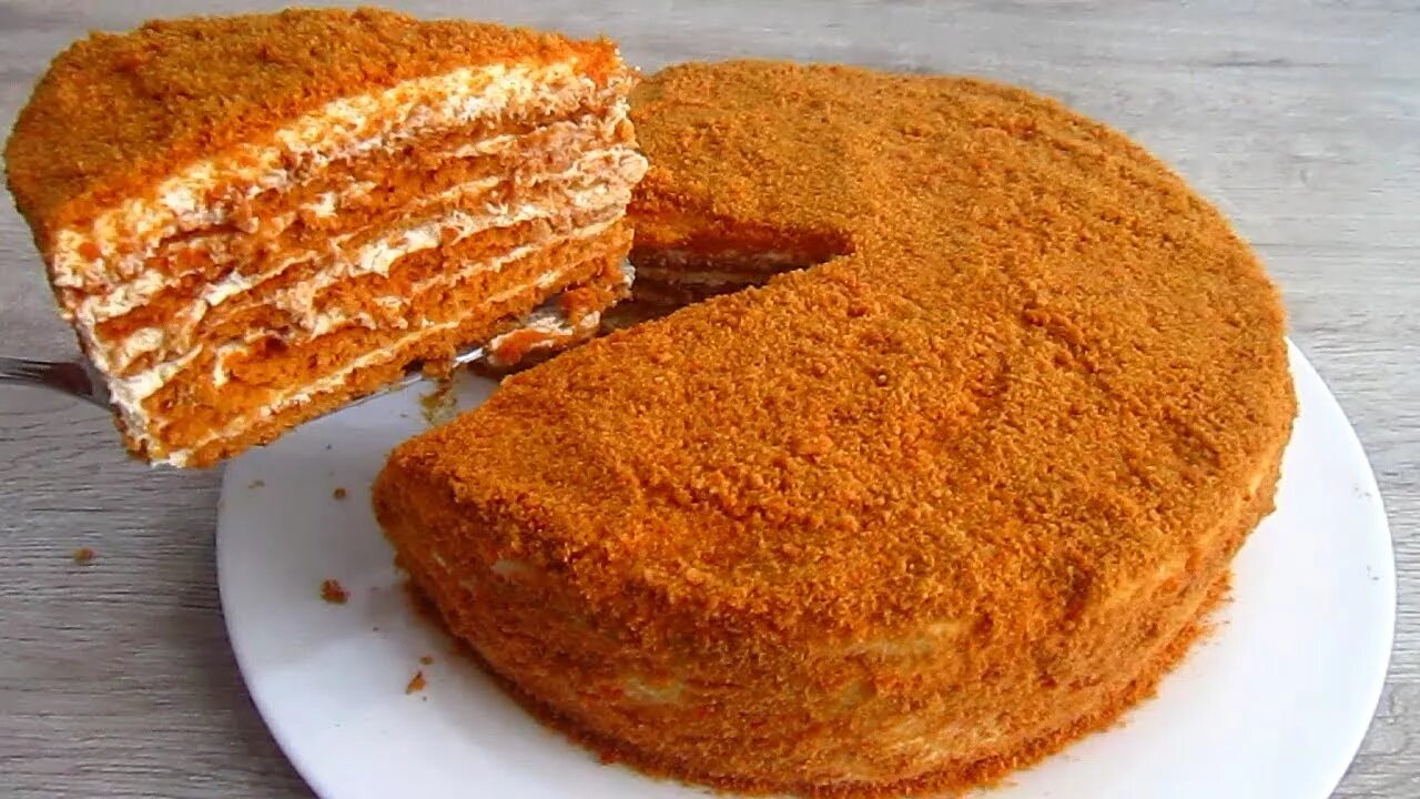 Крем медовый торт рецепт с фото МЕДОВИК Идеальный рецепт Мягкий как Пух Самый Вкусный! - YouTube