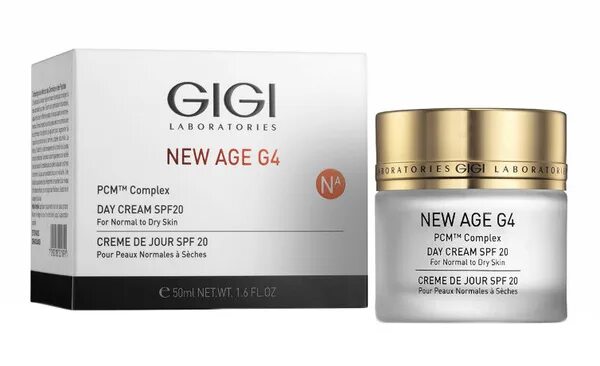 Крем новый фото GiGi Дневной омолаживающий крем для лица New Age G4 Day Cream SPF20 50мл - купит