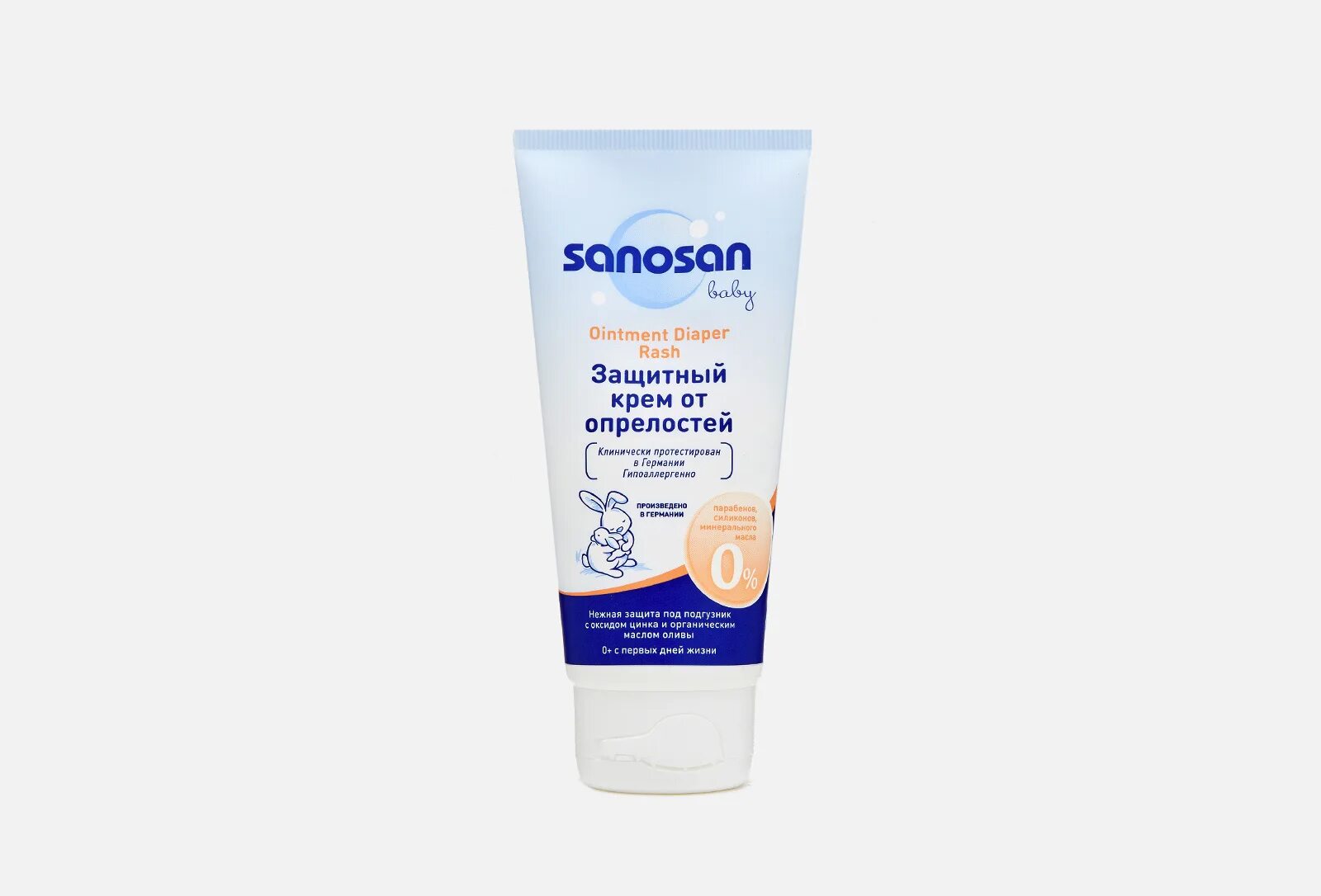 Крем от опрелостей фото Sanosan Защитный крем от опрелостей Ointment Diaper Rash 75 мл - купить в Москве