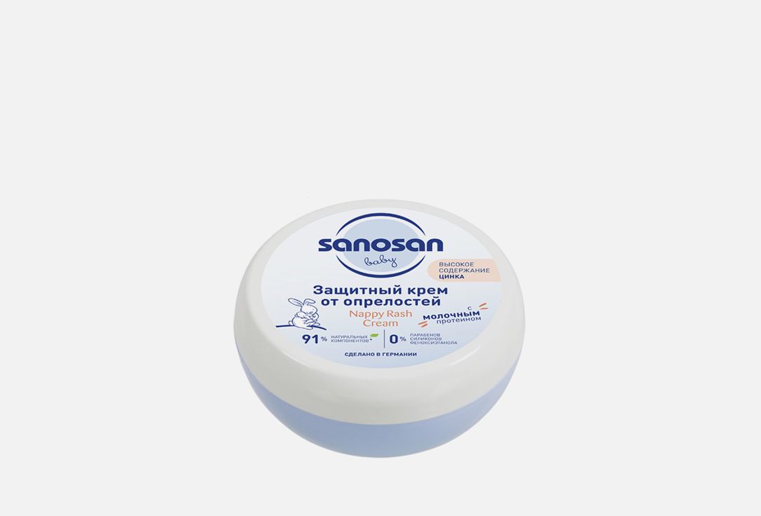 Крем от опрелостей фото Защитный крем от опрелостей Sanosan, Baby Nappy Rash Cream 150 мл - купить с дос