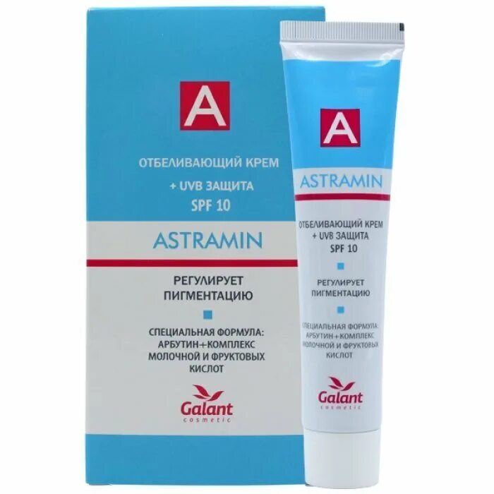 Крем от пигментных пятен фото Характеристики ASTRAMIN Крем для лица Отбеливающий 45 мл, подробное описание тов