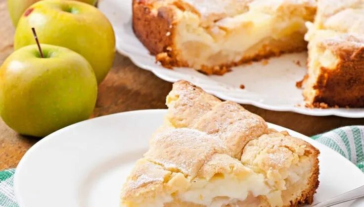 Крем пирог с яблоками рецепт с фото Torta di mele con crema pasticcera: la ricetta per un dolce intramontabile Ricet