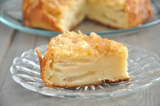 Крем пирог с яблоками рецепт с фото Gâteau aux pommes Food and drink Delicious desserts, Desserts, Pie