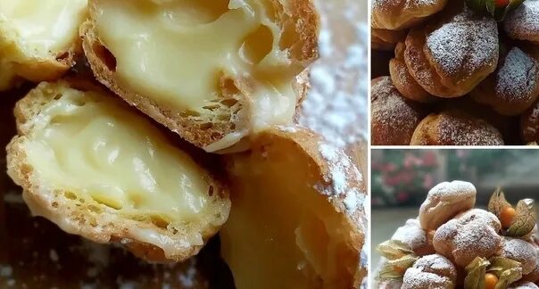 Крем профитроли рецепт с фото пошагово Profitrols with custard For the test: 300 g of flour. butter100 gr. eggs.. 2022 