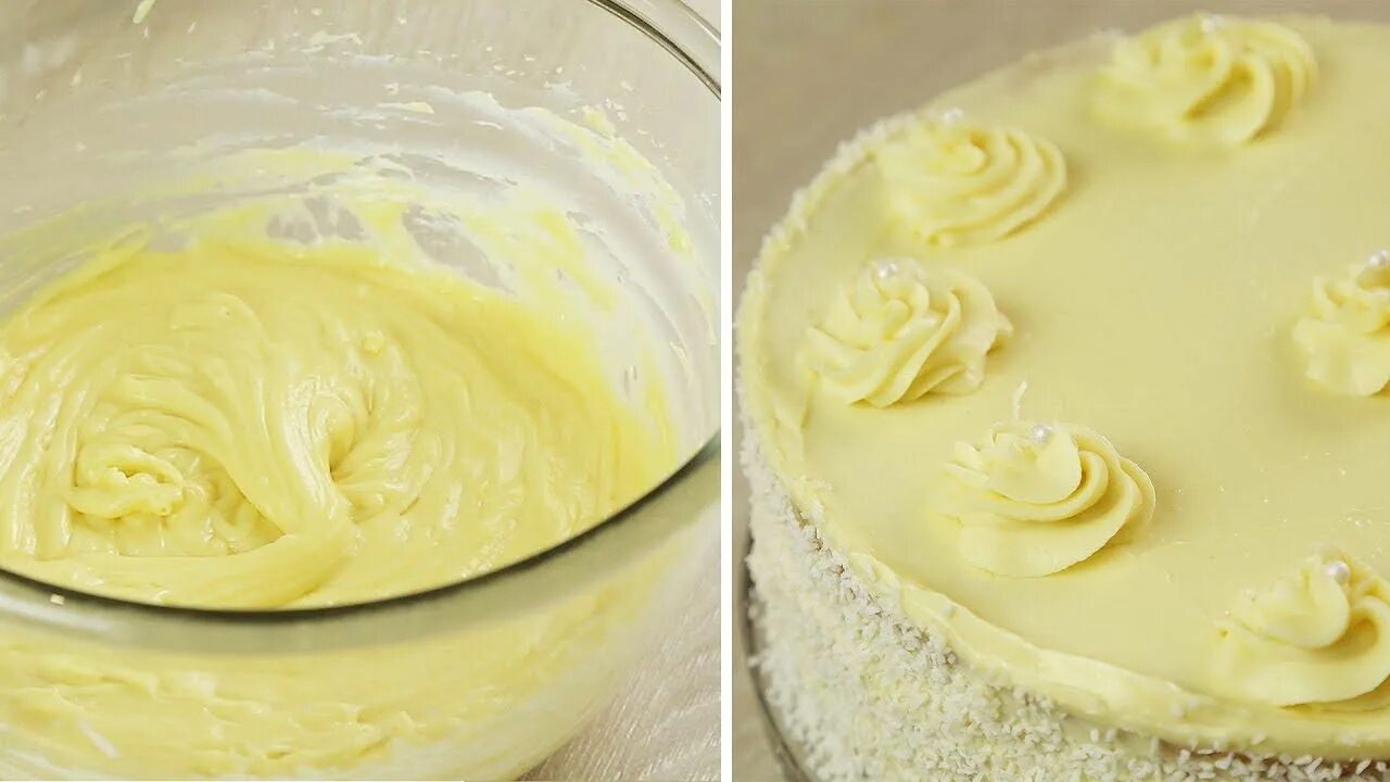 Крем простой с фото Очень ВКУСНЫЙ заварной КРЕМ для ТОРТА. Крем Пломбир и крем Дипломат. Крем со вку