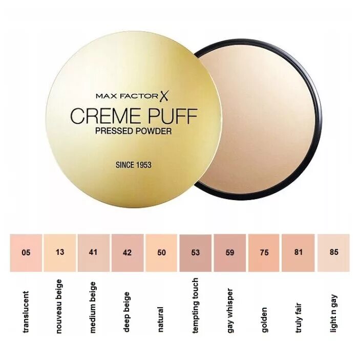 Крем пудра фото Max Factor Creme Puff пудра компактная Pressed Powder 42 Deep beige купить в Мос