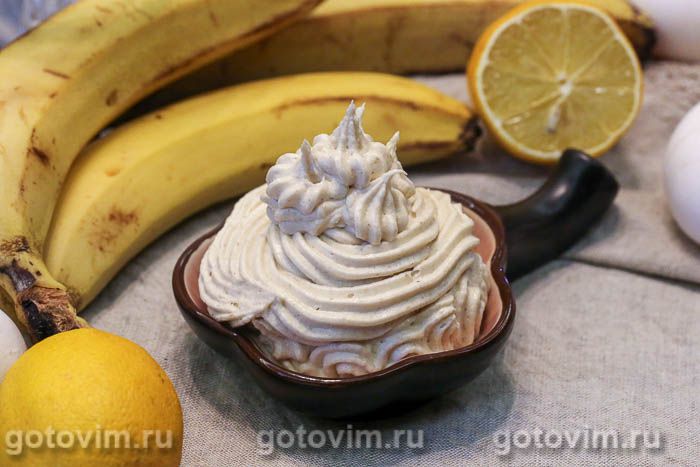 Крем с бананом рецепты с фото Сливочный заварной банановый крем "Бананы в карамели" . Рецепт с фото
