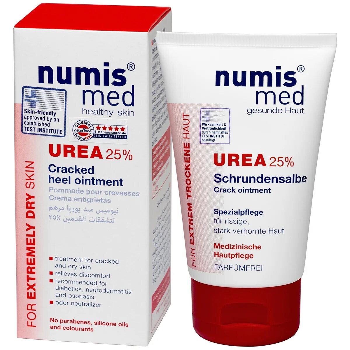 Крем с мочевиной для пяток фото Numis Med Крем для пяток с 25 % мочевиной, 50 мл. - купить в интернет-магазине O