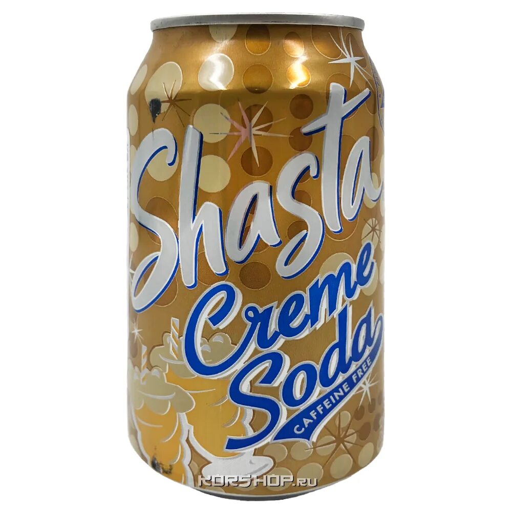 Крем сода фото Газированный напиток с мягким сливочным вкусом Крем Сода Shasta Creme Soda, США,