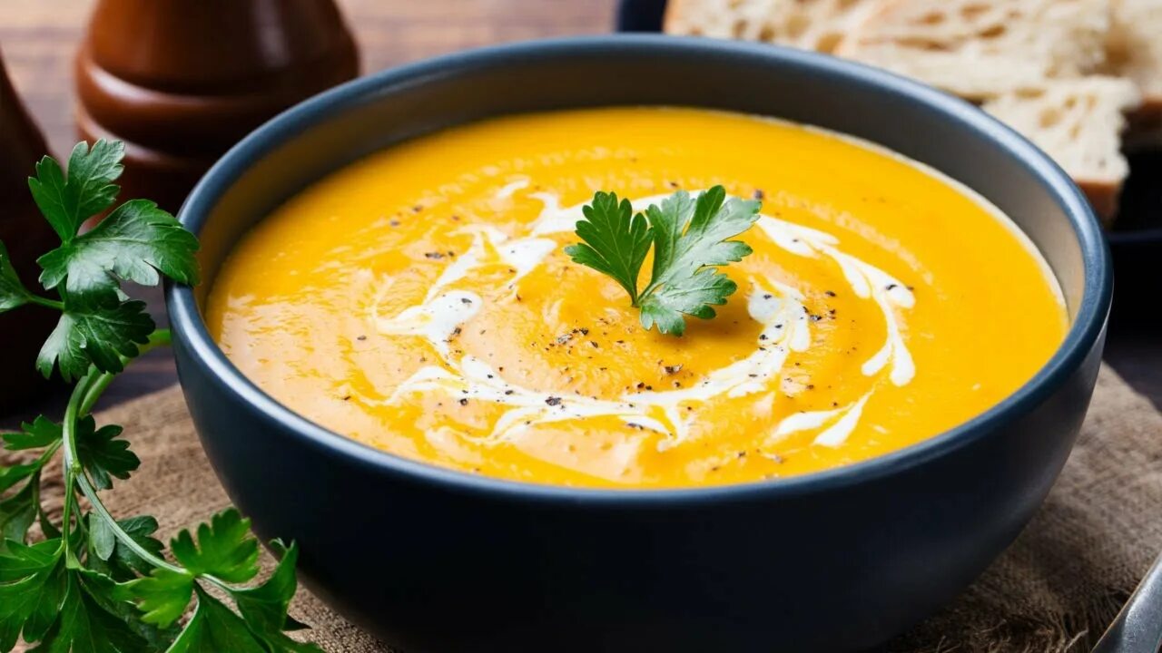 Крем суп из тыквы рецепт с фото "Best Bites" with Rob Carson: Butternut Squash Bisque! - YouTube