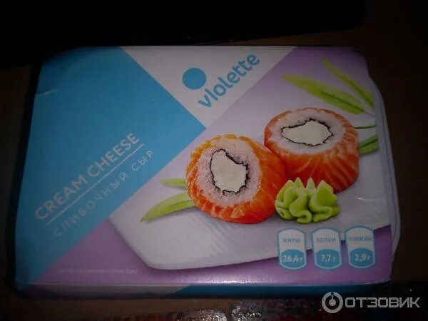 Крем сыр в пятерочке фото Отзыв о Сливочный сыр Карат Violette Cream Cheese для суши, чизкейков, соусов Оч