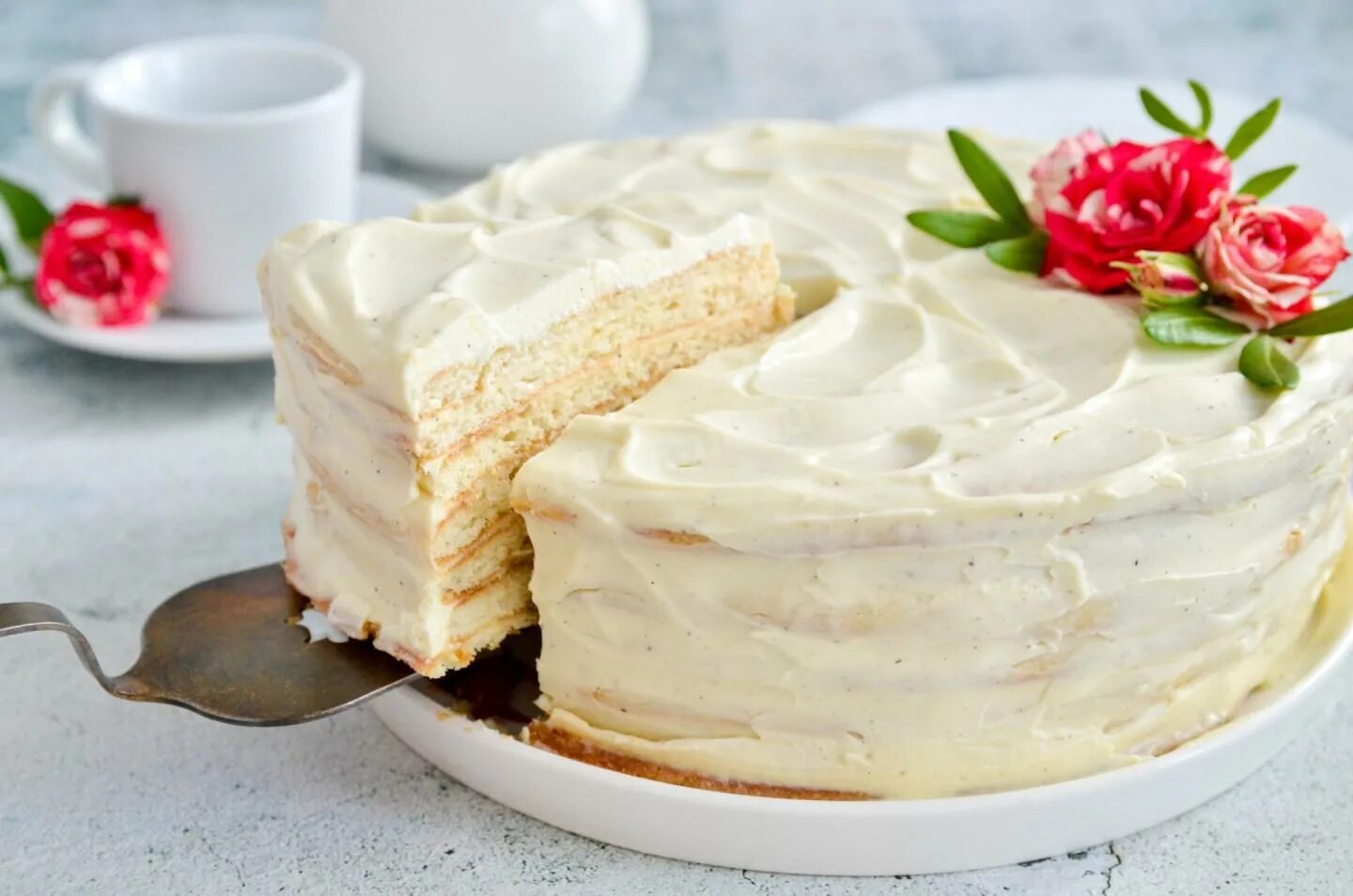 Крем торта рецепт фото Блюда со сметаной на сковороде - 486 рецептов - 1000.menu