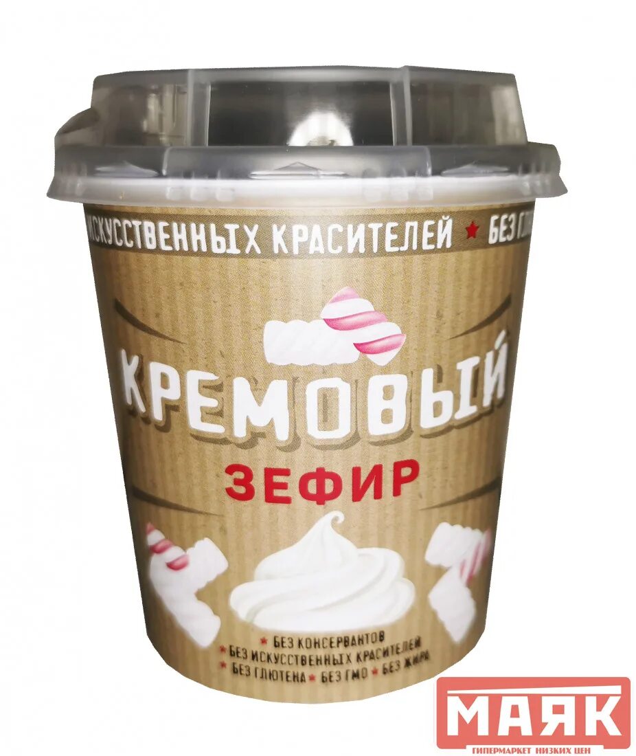 Крем зефир фото Десерт "Кремовый зефир маршмелоу" ПК Изобилие 200гр Купить в магазине МАЯК город