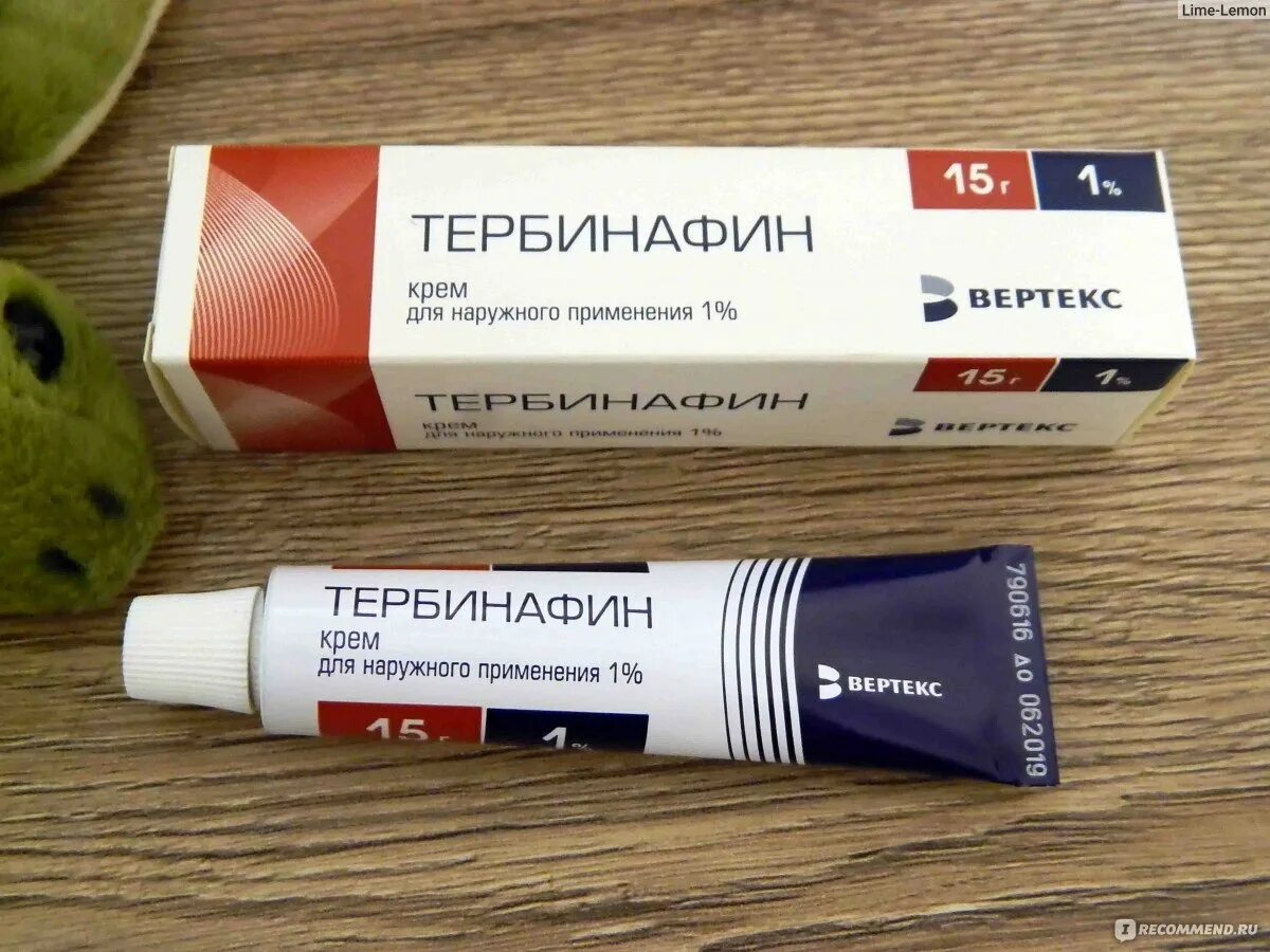 Крема от грибка фото Противогрибковое средство Вертекс Тербинафин крем - "От запаха и от грибка - не 