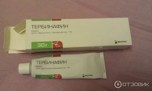 Крема от грибка фото Отзыв о Мазь для наружного применения "Тербинафин 1%" хорошее действующее средст