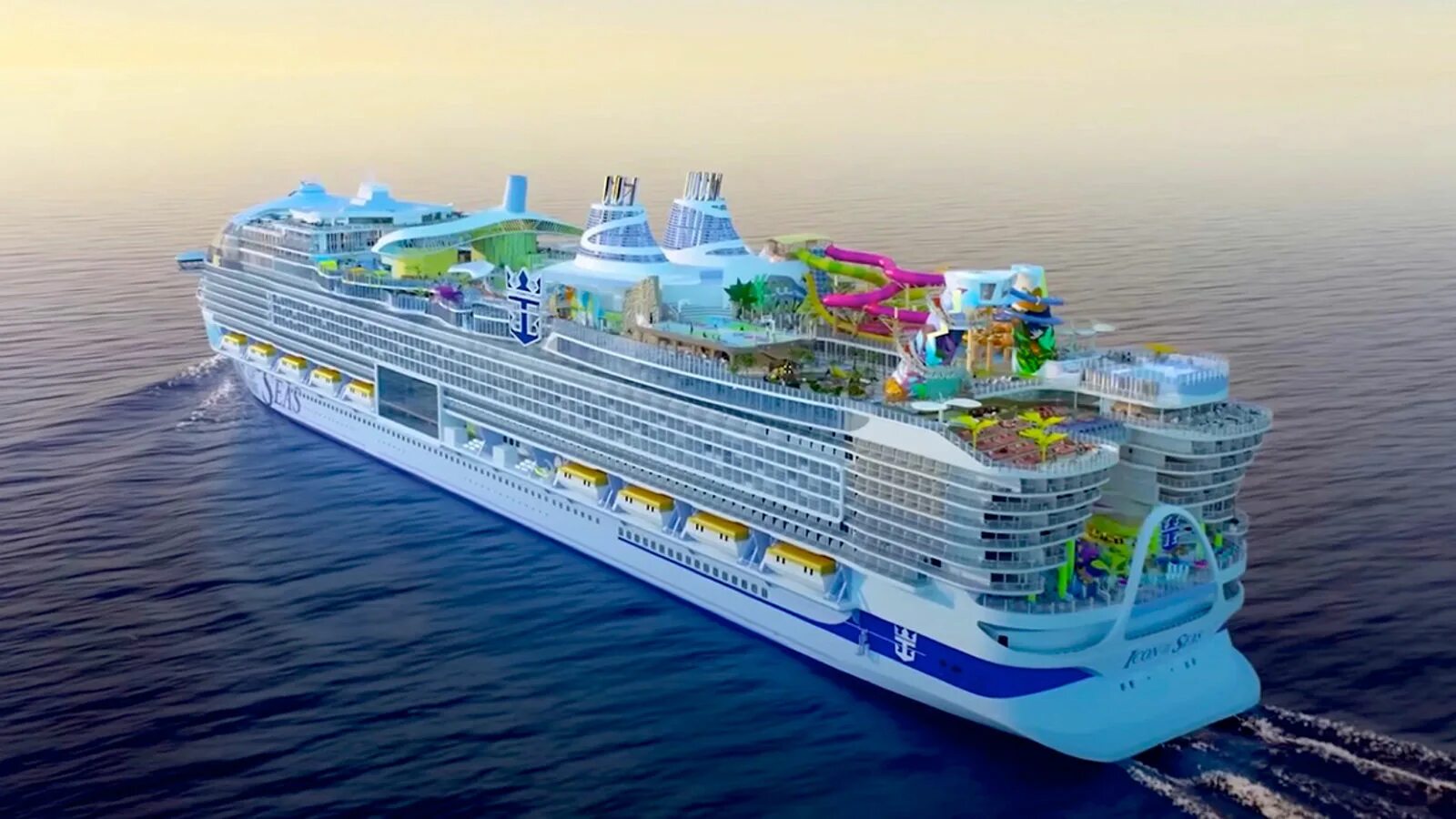 Круизное судно фото Royal Caribbean Unveils the World’s Largest Cruise Ship