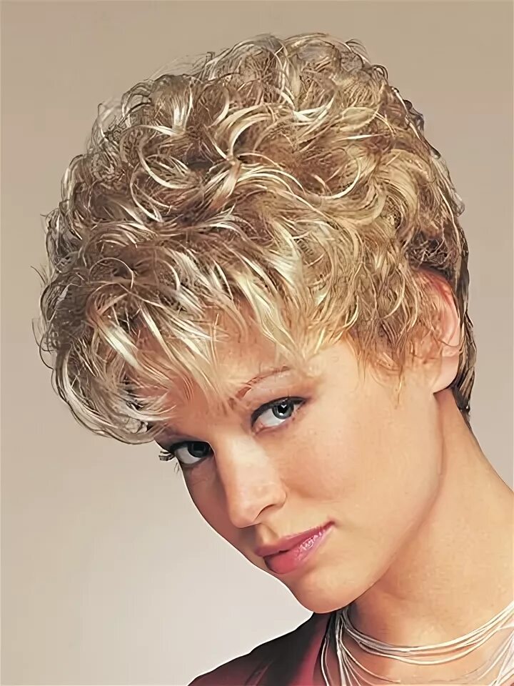 Крупная химическая завивка на короткие волосы фото Acclaim Petite Synthetic Wig Short hair wigs, Short curly haircuts, Short hair c