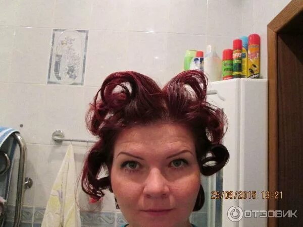 Крупные бигуди фото до и после Отзыв о Бигуди Beauty Style с липучкой Шикарный объем за часик вашего времени