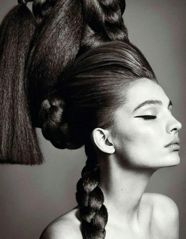 Крупные прически Carola Remer's Seductive Big Hair Day By Nico For Harper’s Bazaar Spain March 20