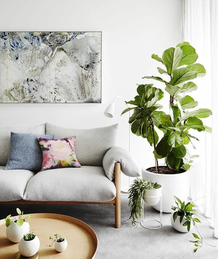 Крупный цветок в интерьере 8 Stylish Ways To Decorate + Live With Plants Home decor, Decor, Home