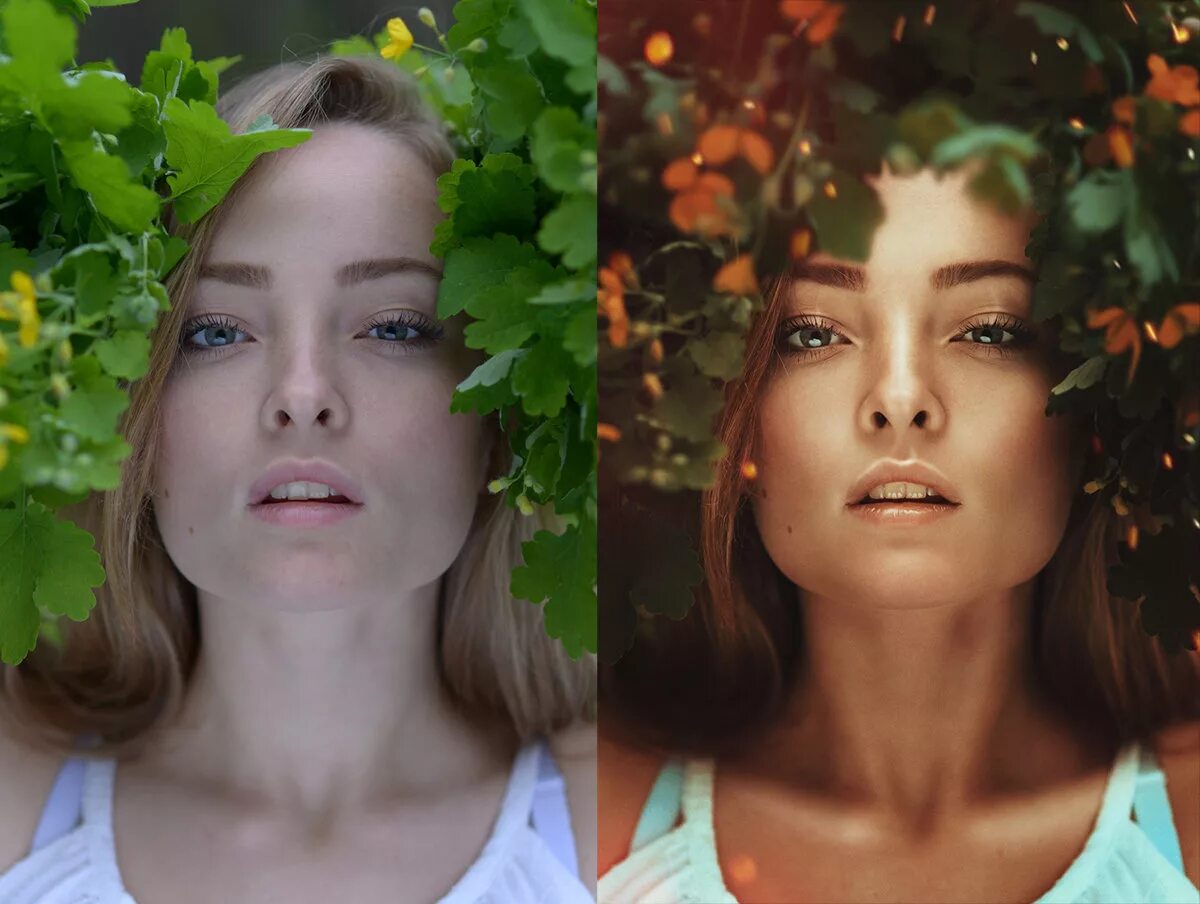 Крутая обработка фото онлайн Filter glow