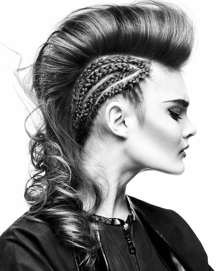 Крутая прическа женская Ode to design Artistic hair, Hair cuts, Punk hair