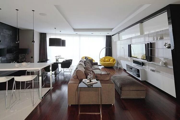 Круто дизайн студия Kutuzovskaya Riviera by Geometrix Design HomeAdore Apartment interior, Apartment