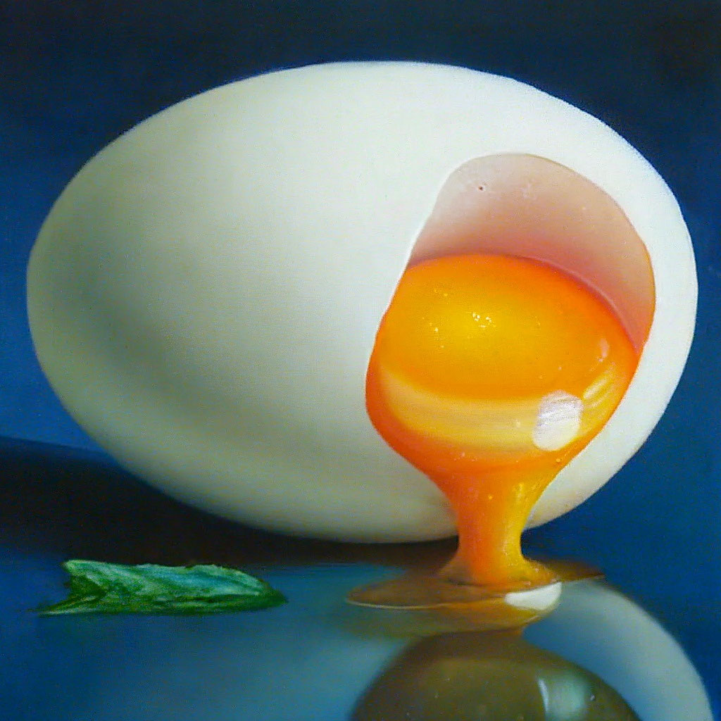 Крутое яйцо фото "A hard-boiled egg" - image created in Shedevrum