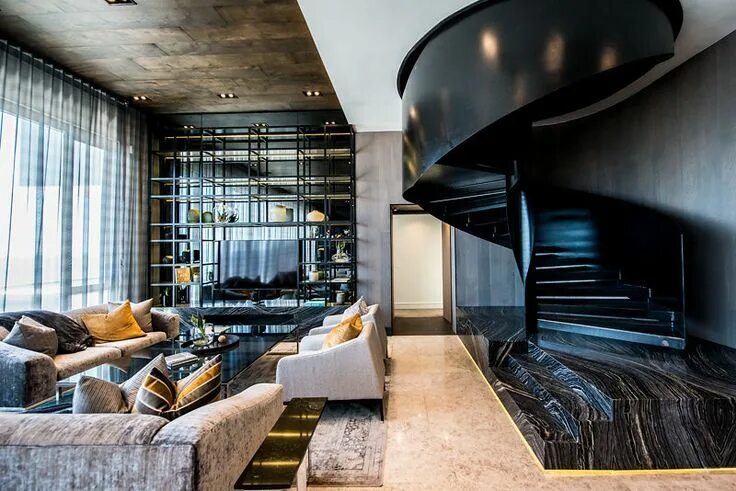 Крутой дизайнер интерьера The Fairmont Penthouse by Inhouse Condo interior, Penthouse, Mansion designs