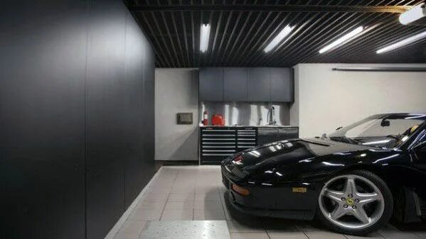 Крутой гараж внутри фото Explore the 35 Best Garage Ceiling Ideas in 2024 Modern garage, Garage design in