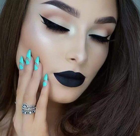 Крутой красивый макияж makeupbag Makeup, Eye makeup, Dark makeup