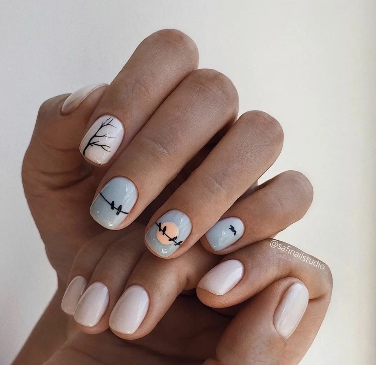 Крутой маникюр на короткие ногти Pin on Nails Manicure, Simple nails, Square nails