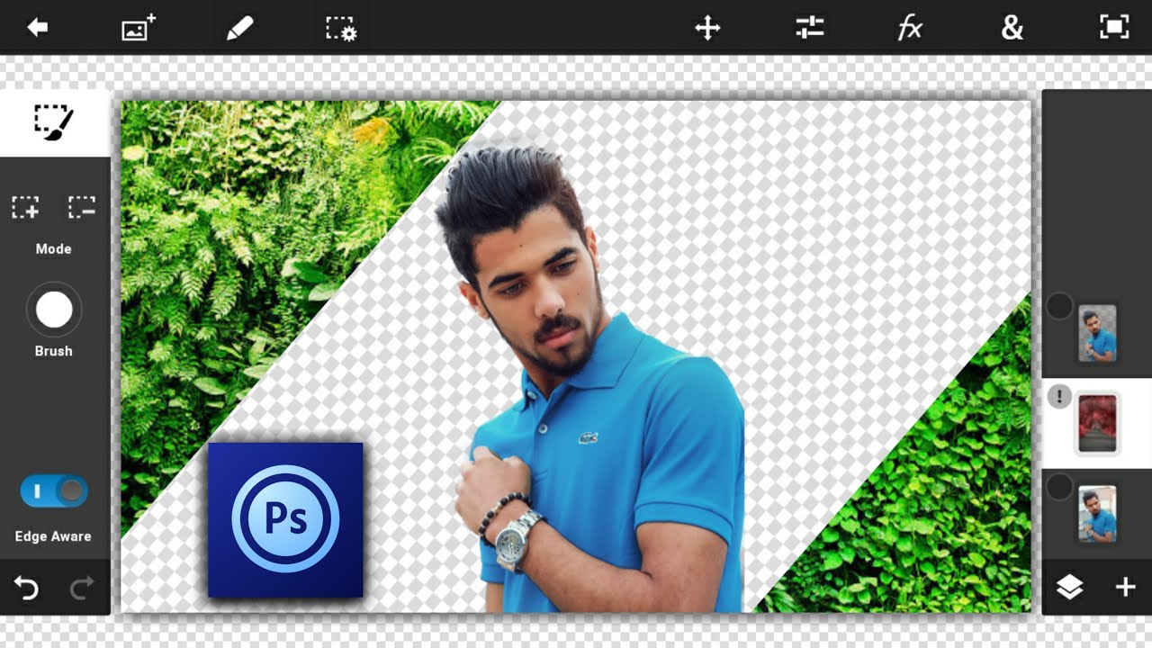 Крутой редактор фото на андроид How to remove photo background any Android photoshop touch Tutorial in 2019... -
