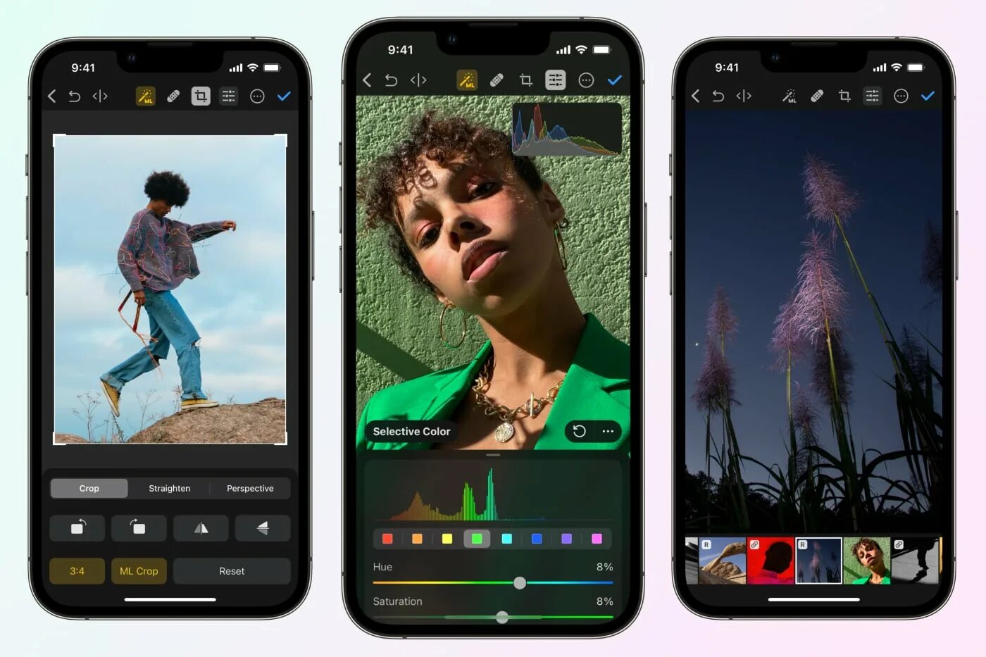 Крутой редактор фото на андроид Фоторедактор Pixelmator Photo вышел на iPhone. У него много функций с искусствен