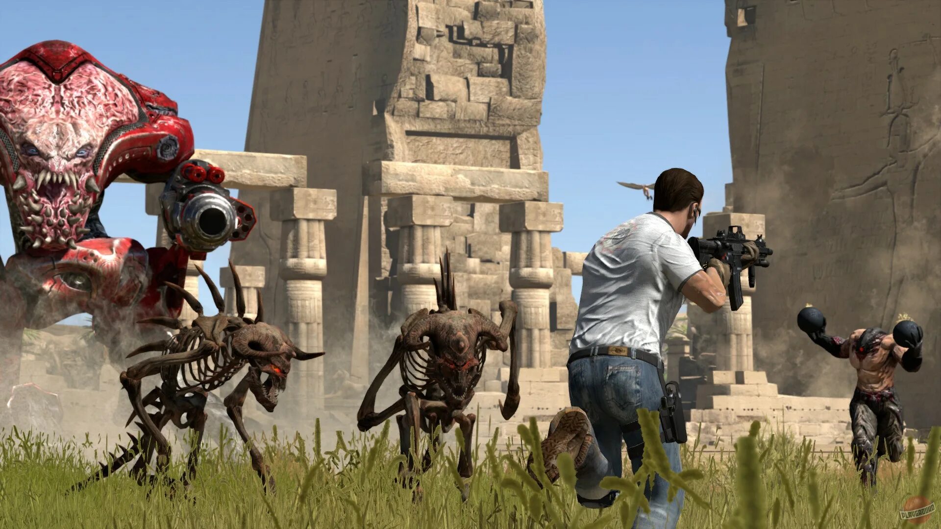 Крутой сэм фото Скриншоты Serious Sam 3: BFE - галерея, снимки экрана, скриншоты