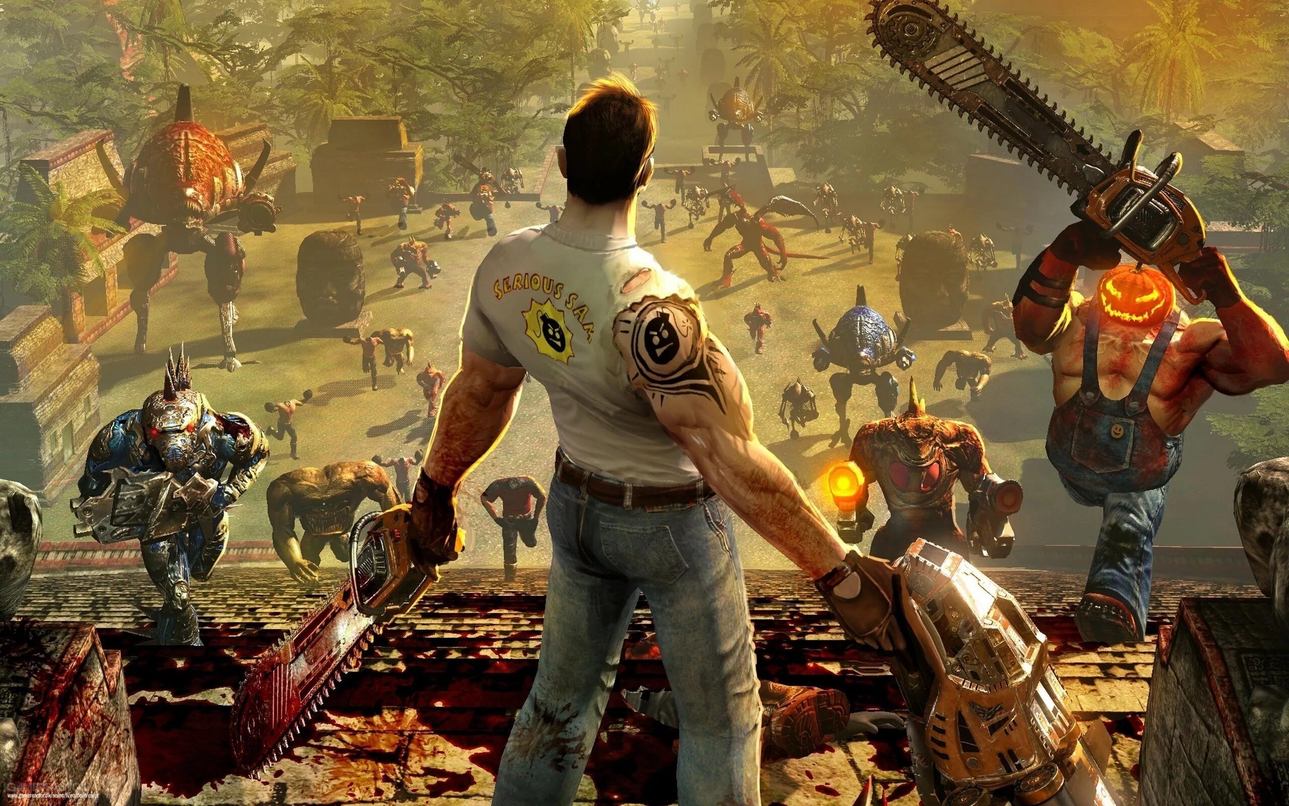 Крутой сэм фото 16 уровней, дерево навыков, езда на монстрах: новые подробности Serious Sam 4 из