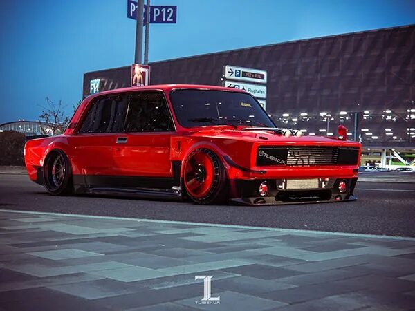 Крутой тюнинг лады LADA 2105 on Behance Lada drift, Racing car design, Custom cars