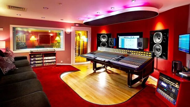 Крутой зал фото Summerfield Studios Control Room Estúdios de música, Ideias de estúdio, Estúdio 