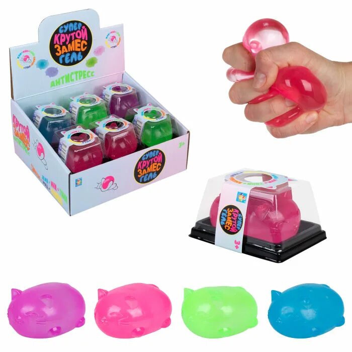 Крутой замес бул профсоюзов 1 фото Отзывы о игрушка-антистресс 1toy Крутой замес Супергель котик разноцветный, Т245