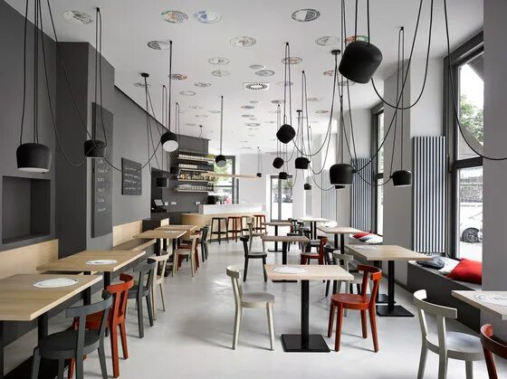 Кружок дизайн интерьера Cafe. Bistro. Bakery Zahorsky by JRA Jarousek.Rochova.Architekti Café interiors
